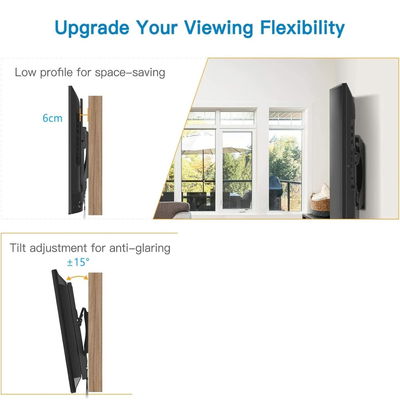 حامل تلفزيون حائط معدن فيسيو، 65-110 بوصة، VBT65110 - اسود product image 2