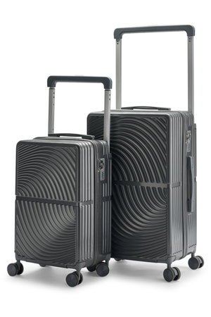 طقم شنط سفر بولي كربونات ليمرا، 20 24 بوصة، 4 عجلات، بزاوية 360 درجة، OT-9007 - رمادي غامق product image 2