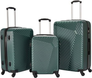Limra OT-2024 Limra ABS Luggage Set, 3 Sizes, 4 Wheels, 360 Degree Rotating - Green product image