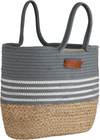 Al Saif Gallery Wicker Thermos Bag, 45x30 cm - Dark Gray Beige product image 3