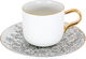 Al Saif Gallery Porcelain Coffee Cups Saucer Set, 12 Pieces, 90 Ml - White product image 2
