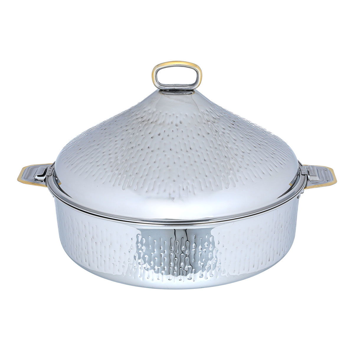 Steel Maxima Taj Food Container, 8.5 Liter, 40 cm, Round - Silver product image