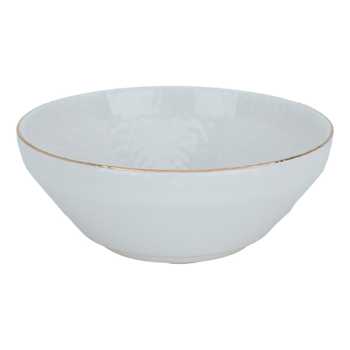 Al Saif Gallery porcelain soup bowl, 14 cm, gold-white line product image