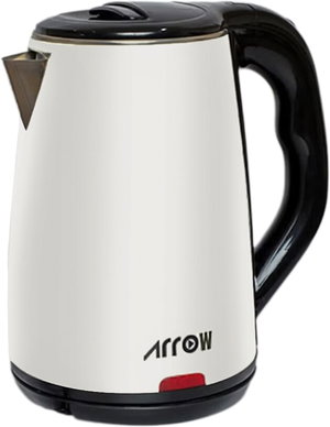 غلاية كهربائية ارو، 1.8 لتر، 1500 واط، RO-18LKT - ابيض اسود product image