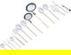 Al Saif Gallery steel cutlery set, 72 pieces - golden silver product image 1
