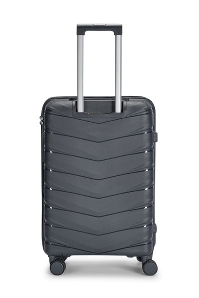 Lemra OT-8015 Lemra Polypropylene Luggage Set, 4 Sizes, 4 Wheels, 360 Degree Rotating - Dark Gray product image 4