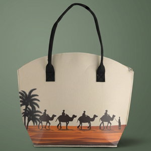 Al Saif Gallery Polyester Thermos Bag, 48x37 cm, Camel Design - Multicolor product image