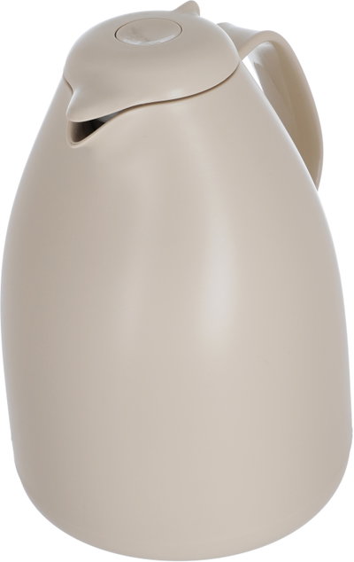 Elegance Penguin Thermos, 1 liter, compressor, thermal glass inner container, plastic outer shell - light brown product image 3
