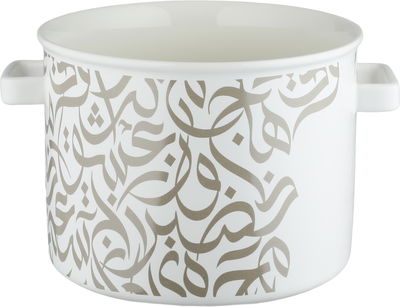 طقم شوربة بورسلان ون مور، 35x25x25 سم، 16 قطعة - أبيض بيج product image 5