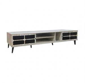 Modern TV unit made of MDF wood, 45×200×40 cm - Beige product image 2