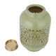 Al Saif Gallery steel candle holder with gold handle, 15 x 15 x 25 cm, large - olive product image 3