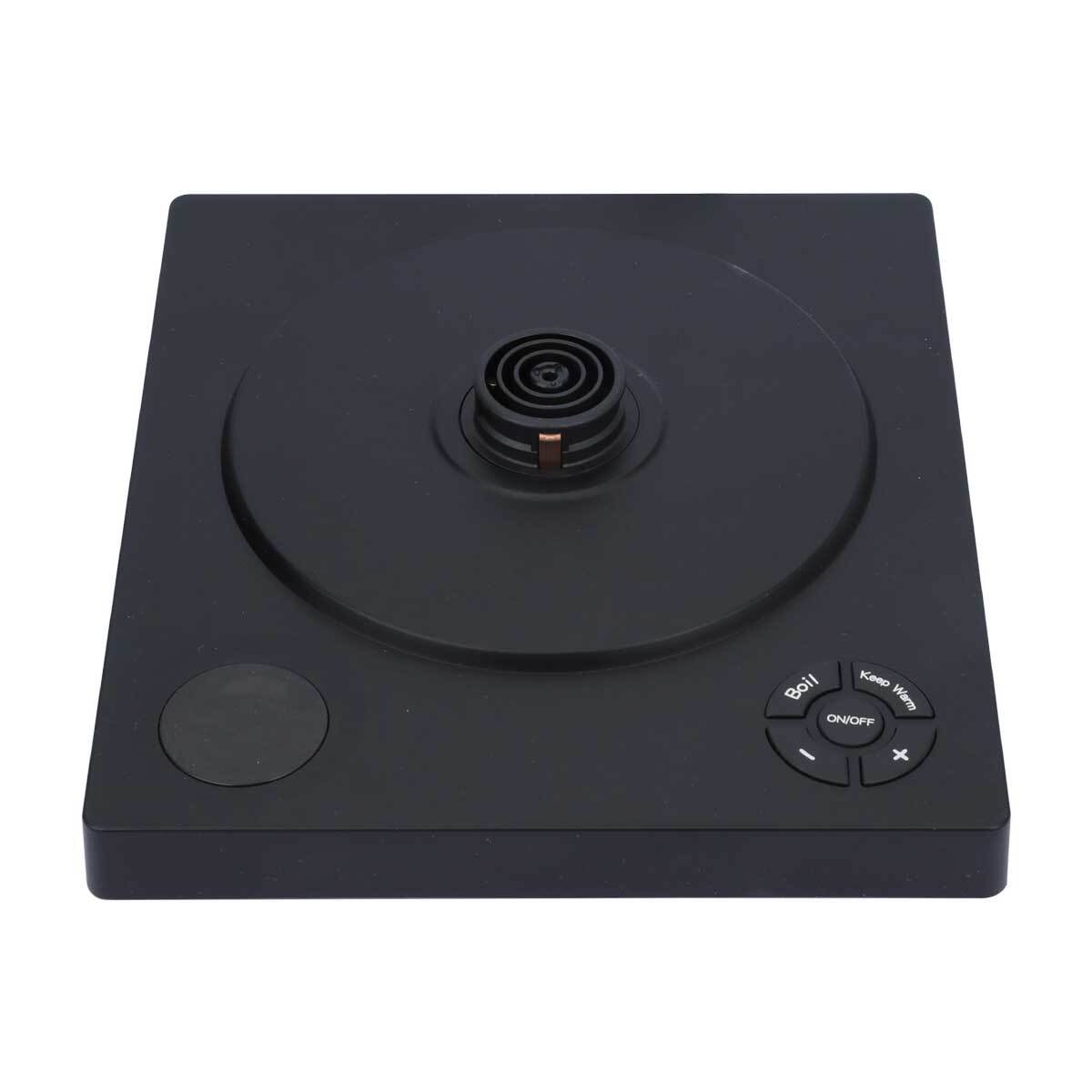 غلاية تقطير استيل إديسون، 1 لتر، 1200 واط، قاعدة، تحكم باللمس، YK-E138 - أسود product image 3