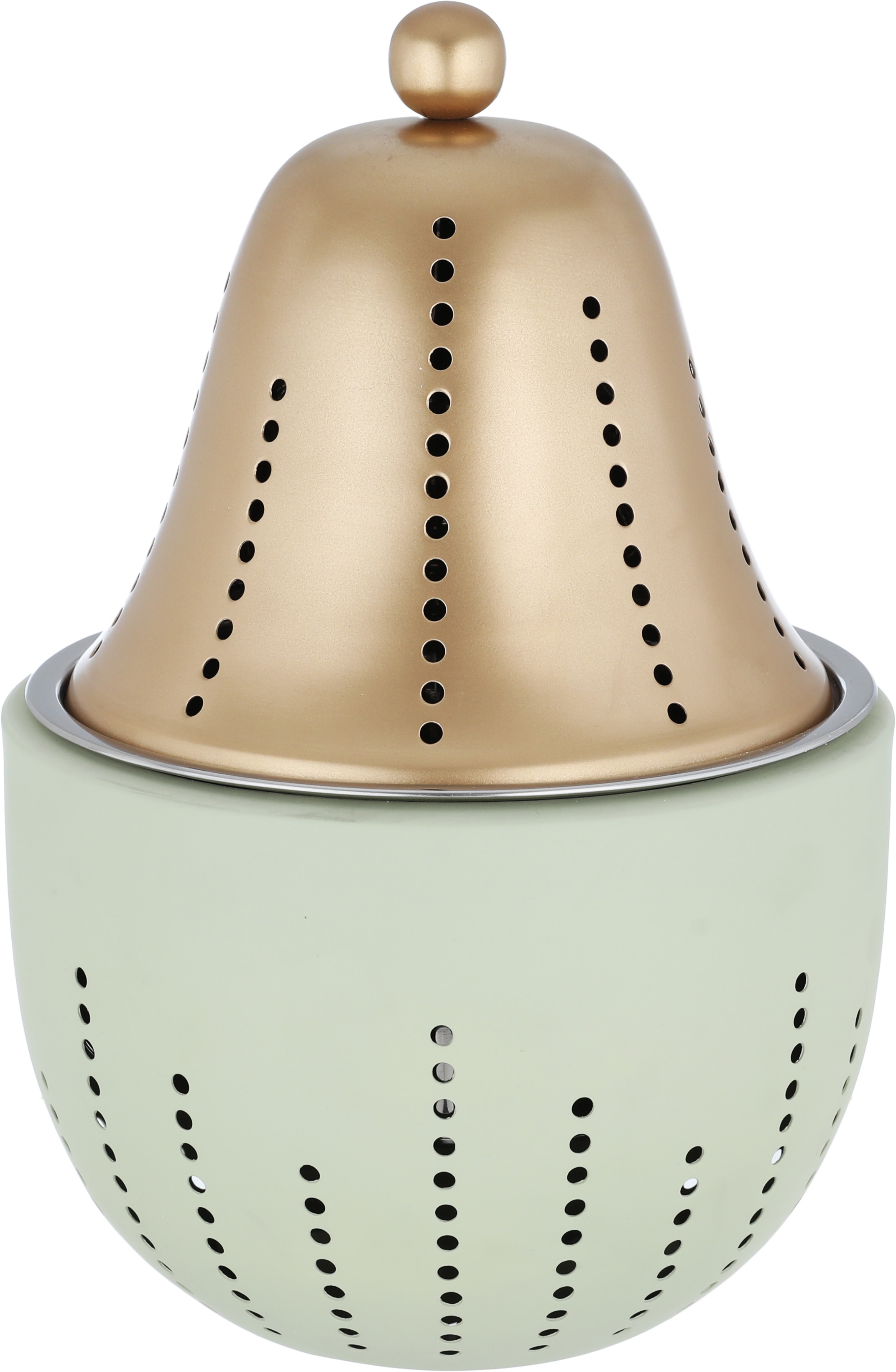Al Seif Gallery Double Steel Food Warmer with Lid, 2 Liters - Beige Gold product image 1