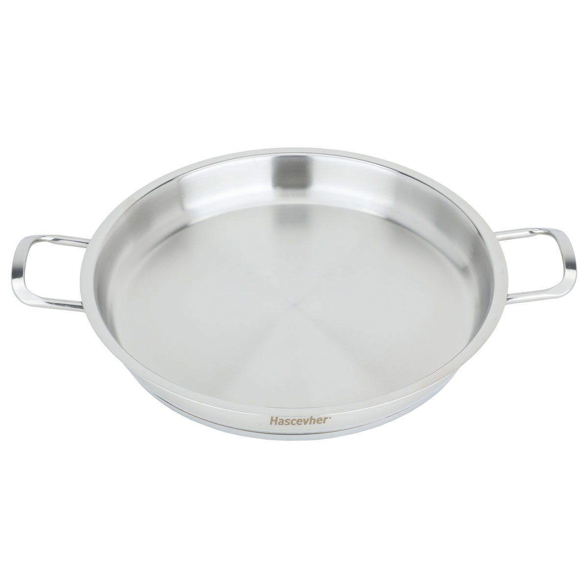 Al Saif Gallery steel omelette pan, 26 x 3.5 cm, silver product image 2