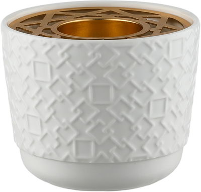 طقم تقديم بيالات شاي و فناجين قهوة مع صحون بورسلان السيف غاليري، مبخرة، 26 قطعة، نقش اسلامي - ابيض product image 5