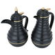 Al Saif Gallery Thermal Glass Thermos Set, 2 Pieces, 1/0.75 Liter - Black product image 2