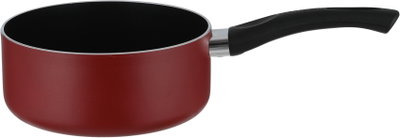 Mr.Cook Teflon Casserole, 18 cm, Black Handle, Glass Lid - Red product image 4