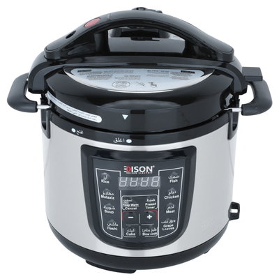 Edison Pro Electric Pressure Pot, Granite Inner Pot, 800 watt, 4L - Silver/Black product image 3