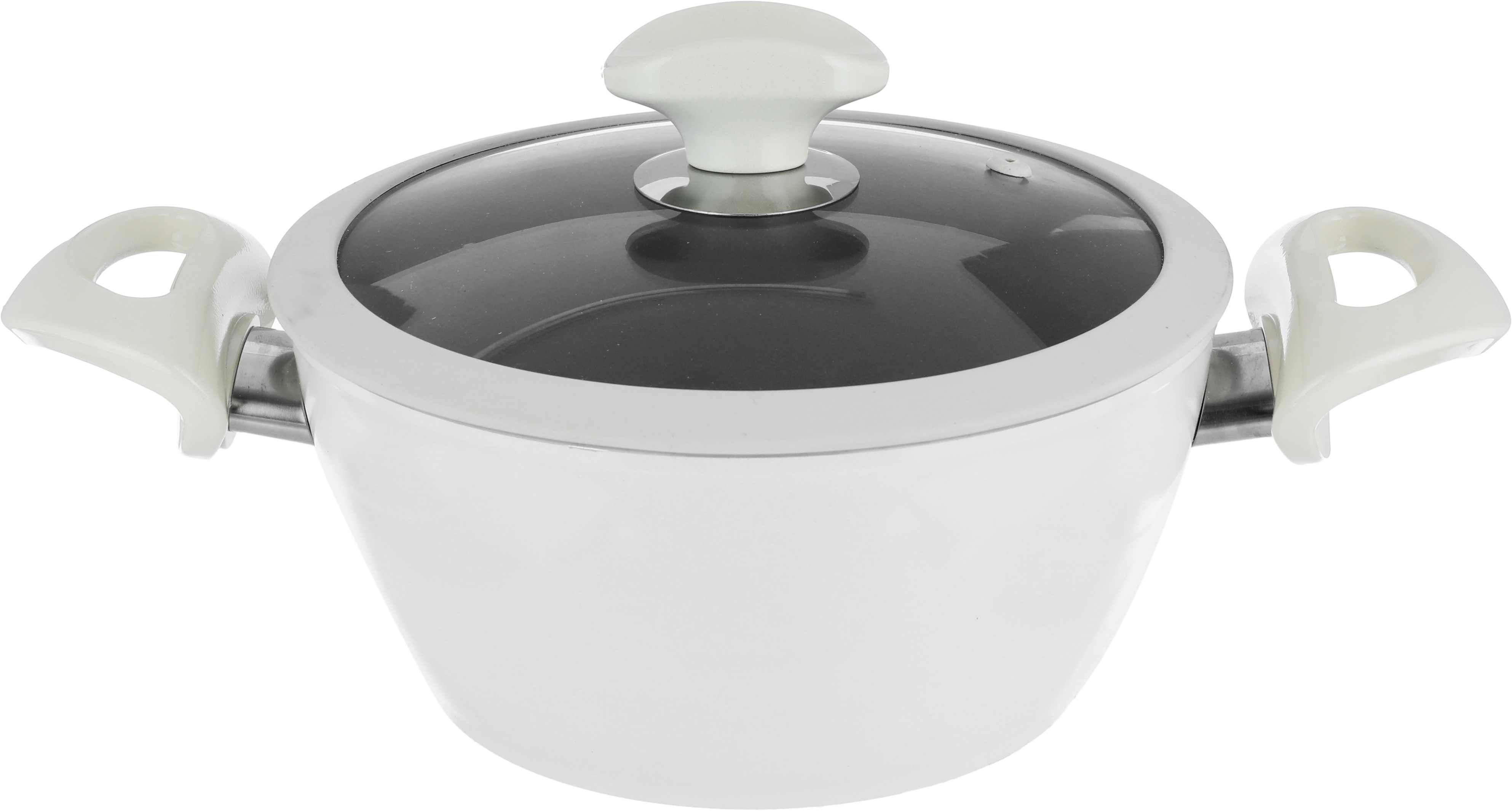 طقم قدور جرانيت بغطاء زجاج فالز، 9 قطع - بيج فاتح product image 6