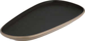 Al Saif Gallery Melamine Serving Dish, 23x13x2 cm, Oval - Beige Gray product image
