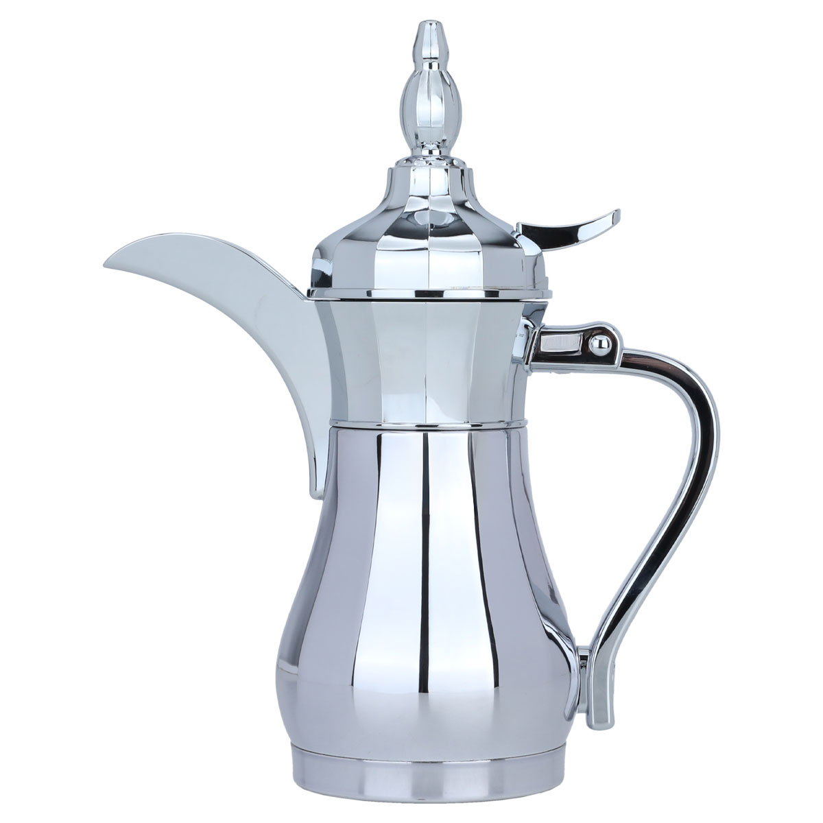 Suleiman thermos, Dallah shape, Al Saif Gallery , 0.25 liters, steel inner container, steel outer shell - silver product image