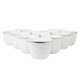 Al Saif Gallery porcelain Arabic coffee cups set, wooded, with golden calligraphy, 12 pieces - white product image 1
