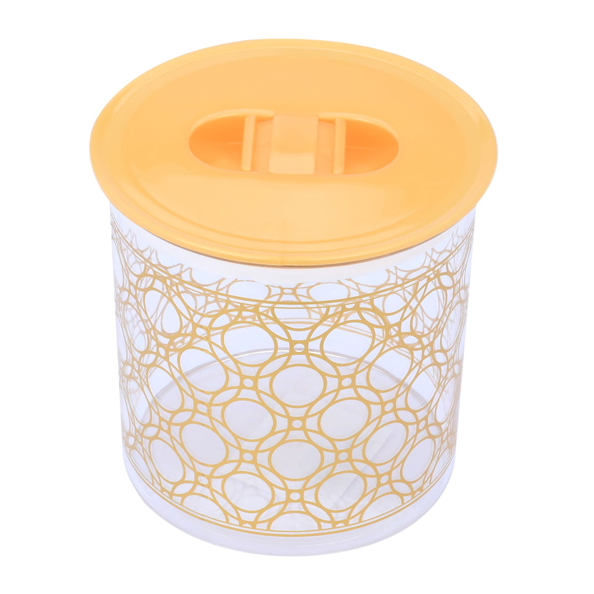 علبة بلاستيك السيف غاليري، 2 لتر، دائري، منقوش - شفاف product image 2