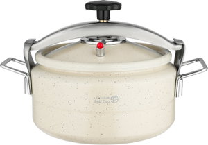 Al Saif Plus Granite Pressure Cooker, 7.5 Liters, Stainless Steel Handle - Beige product image 2