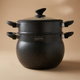 قدر طهي مزدوج جرانيت سافا، 8 لتر - أسود product image 1