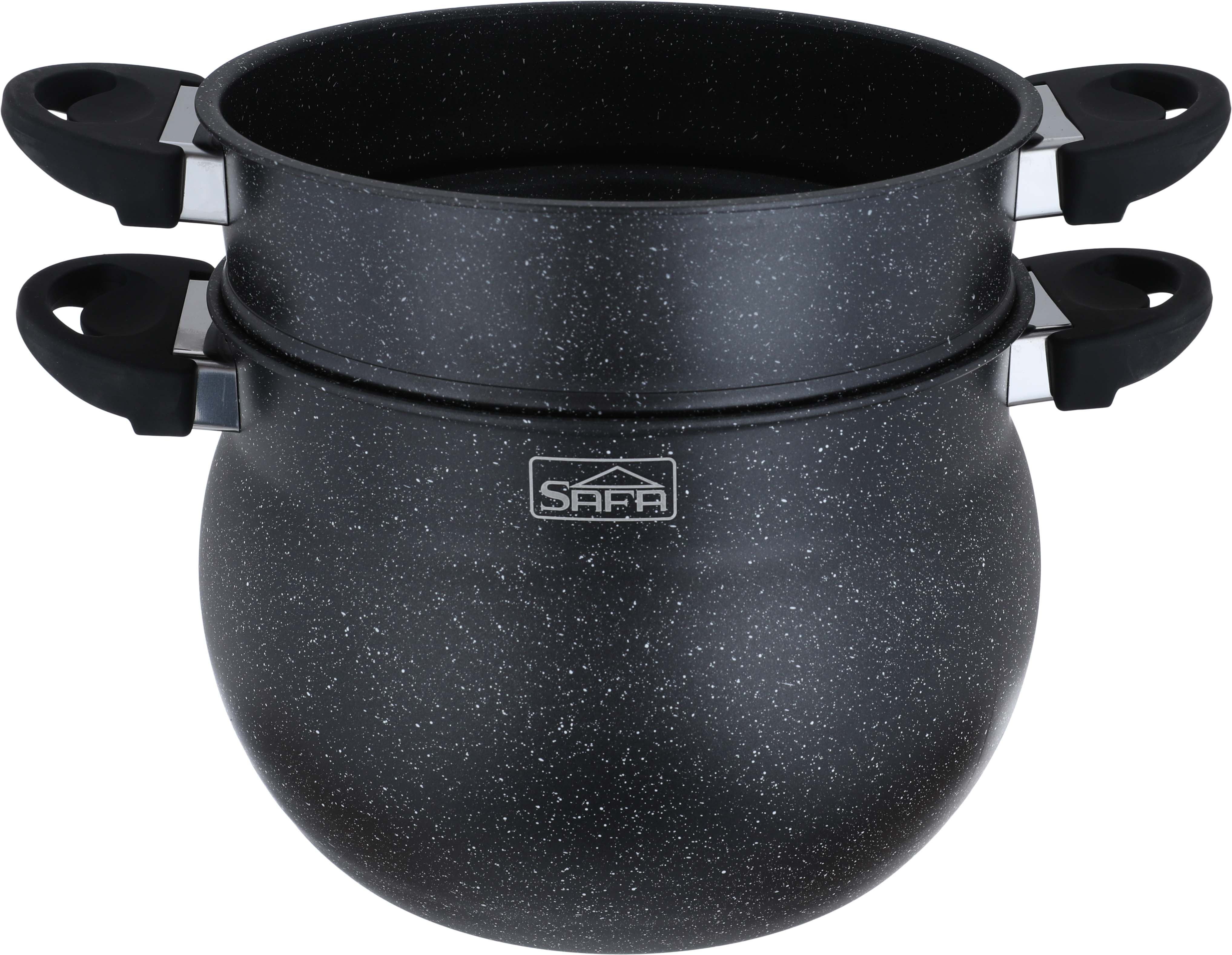 Safa Granite Double Cooker, 8L - Black product image 4