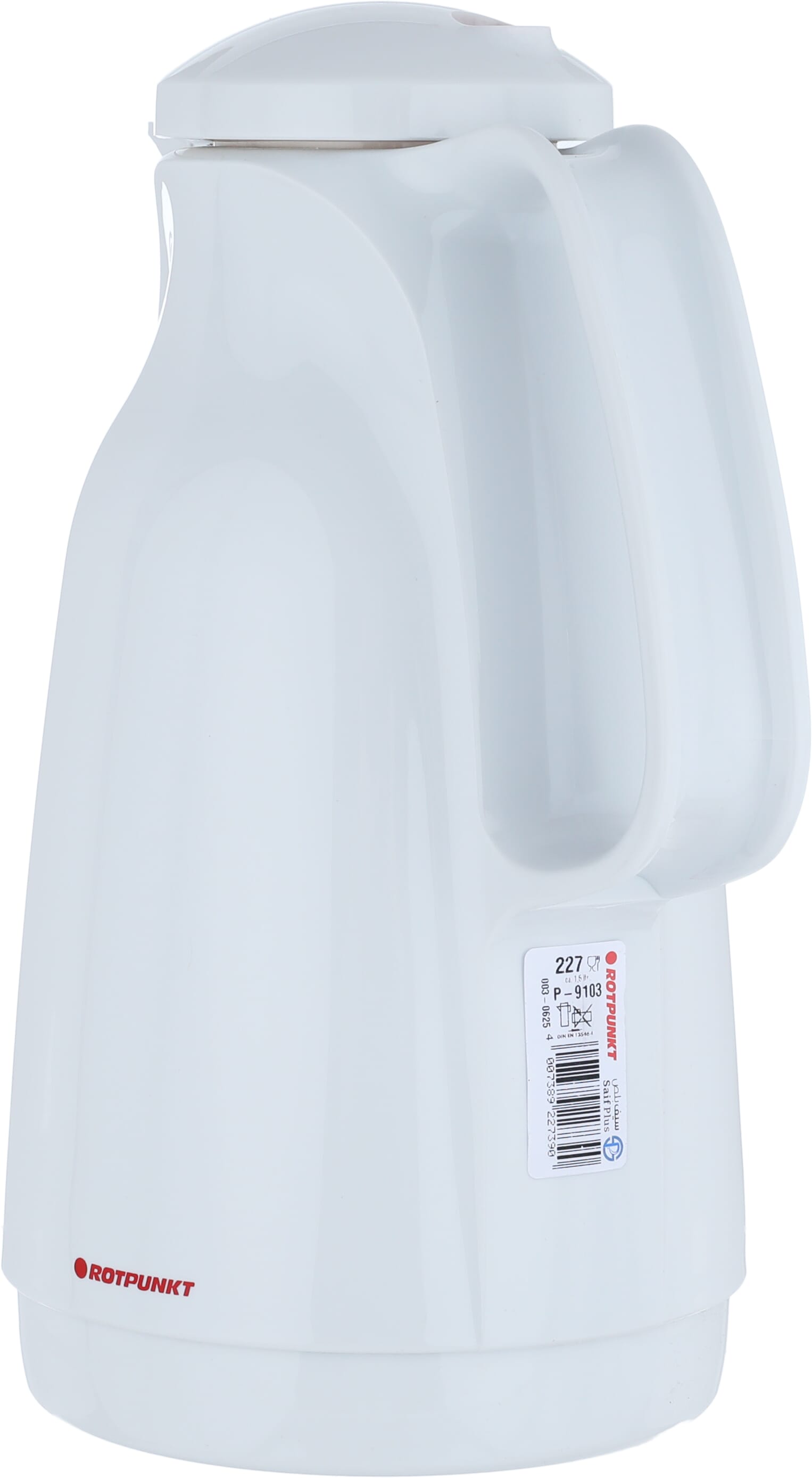 Rotpont thermos, 1.5 liters, glass inner container, plastic outer shell - white product image 4