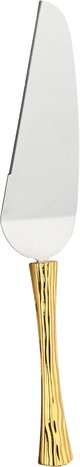 طقم ملاعق خدمة كيك استيل دانيا، 2 قطعة - ذهبي فضي product image 2