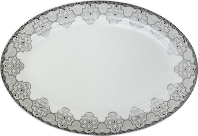 طقم سفرة بورسلان زجاج السيف غاليري، 61 قطعة، منقوش - ابيض شفاف product image 8