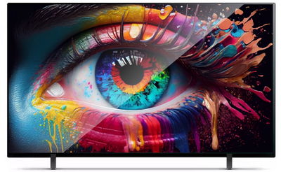 KMC KMC70US24F Frameless LED Smart TV, 70 inch, 4K UHD, Built-in Receiver, Android 13, 2 Remote - Black product image 1