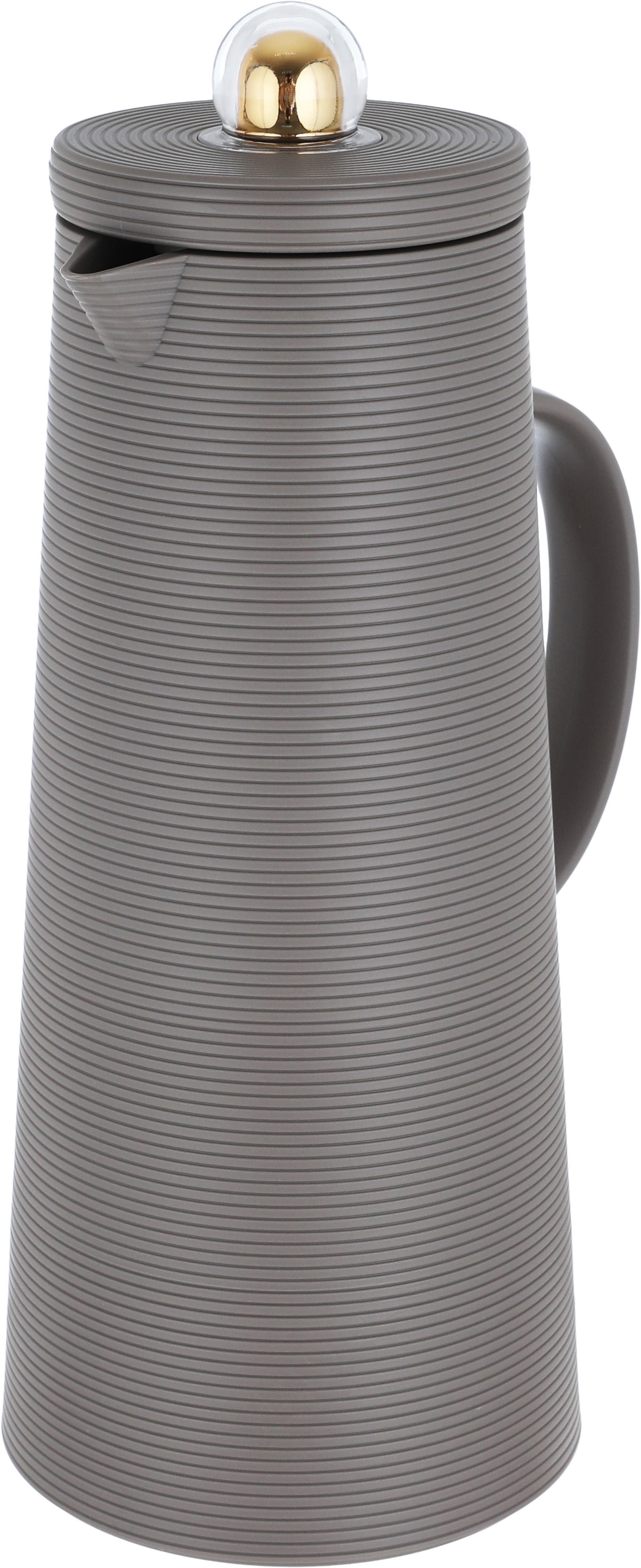 Al Saif Gallery Royal 8 thermos, 1 liter, thermal glass inner container, plastic outer shell - light brown product image 3
