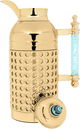 Sara Al Saif Gallery Thermos Set, 1/1 liter, crystal handle, thermal glass inner case, stainless steel outer body - gold product image 5