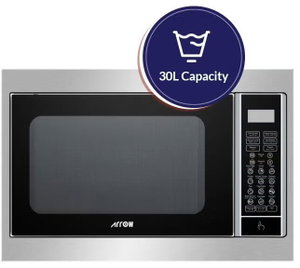 ميكرويف بفرن ارو، 900 واط، 30 لتر، RO-30MGSB - فضي اسود product image 2