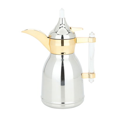 Alsaif Gallery Tamim 3 Thermos, 600 ml, Steel Inner Container, Steel Outer Body - Silver Gold product image 3