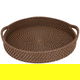 Tofaria Al Saif Gallery wicker presentation, 42 x 42 x 7 cm, round - brown product image 1