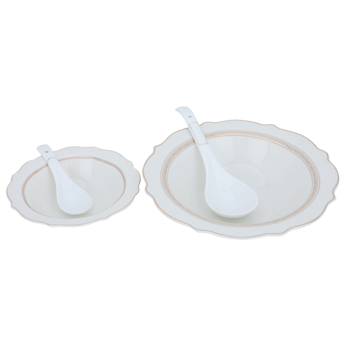 طقم سفرة بورسلان السيف غاليري، دائري، 65 قطعة - أبيض product image 6