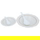 طقم سفرة بورسلان السيف غاليري، دائري، 65 قطعة - أبيض product image 6
