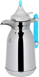Al Saif Gallery Shahad thermos set, 1/1 liter, two pieces, thermal glass inner container, steel outer shell - `Silver product image 7