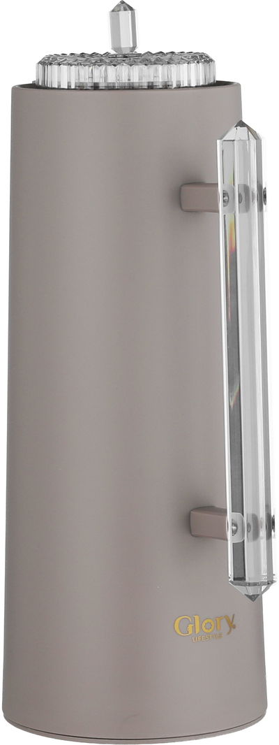 ترمس لين جلوري، 1 لتر،حافظة داخلية زجاج، ضغاط، يد شفاف - كابتشينو product image 2