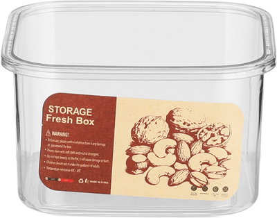 طقم علب تخزين بلاستيك السيف غاليري، 3 قطع، مربع - شفاف كريمي product image 4