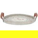 Al Saif Gallery wicker serving tofir, 40 x 40 x 5 cm, round - beige product image 2