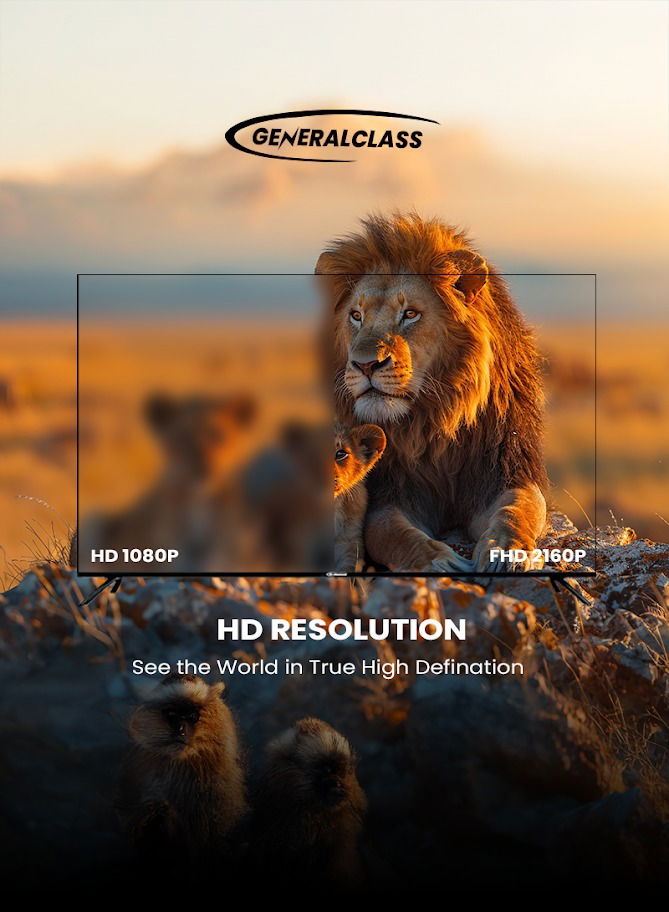 General Class Smart TV, 70 inches, 4K, LED, Android 13, 70US8000 - Black product image 3
