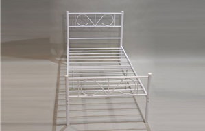 سرير هيكل حديد، 190×70×70 سم - أبيض product image 2