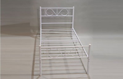 سرير هيكل حديد، 190×70×70 سم - أبيض product image 2