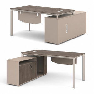 مكتب إداري مودرن خشب MDF، 75×140×70 سم - بني product image 2