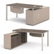 مكتب إداري مودرن خشب MDF، 75×140×70 سم - بني product image 2